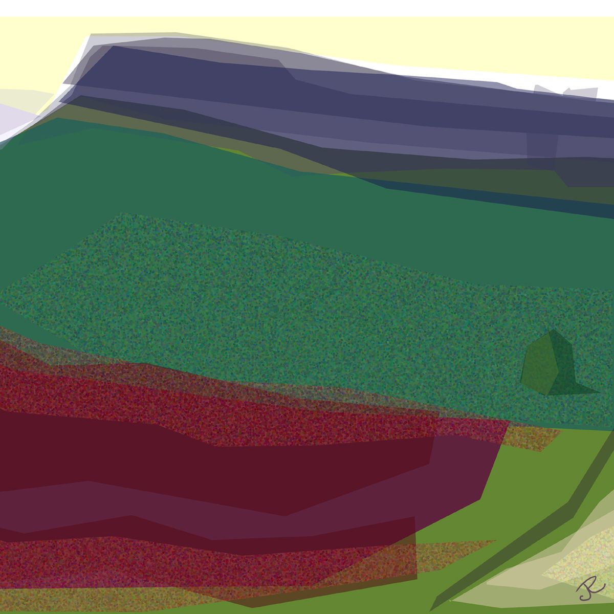 Stanage High Neb from Plantation art card