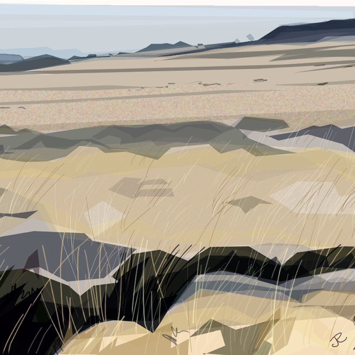 Under White Edge art card