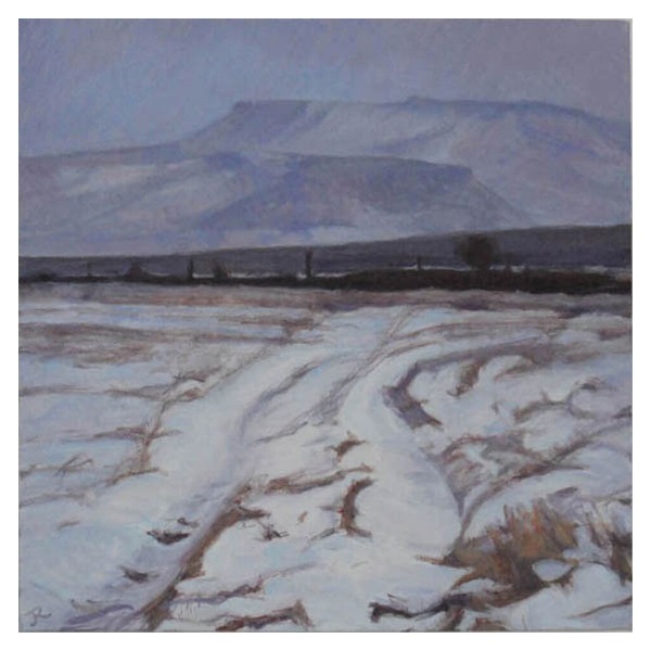 Snow on Carl Wark and Higger Tor