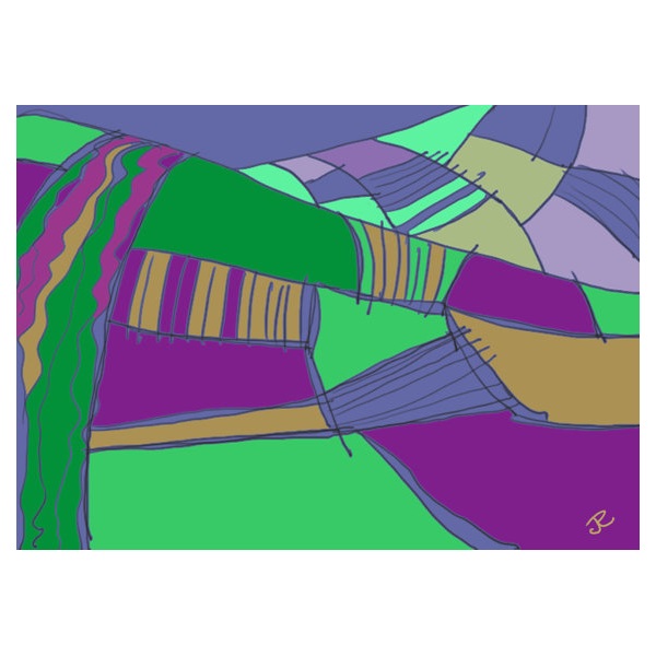 Penistone Fields 1 art card