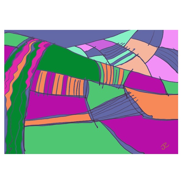 Penistone Fields 2 art card