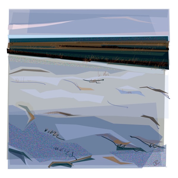 Winter Morning Cleethorpes art card